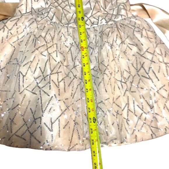 Jessica McClintock Dress Size 7 HOCO Sparkle MIDI Party Feminine Coquette 2000s - Picture 10 of 10